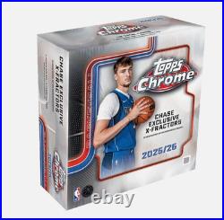 2025/26 Topps Chrome NBA Mega Box (42 Cards) Factory Sealed New In Stock