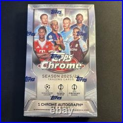 2025-26 Topps Chrome UCC Hobby Box UEFA Club Competitions IN HAND New Sealed