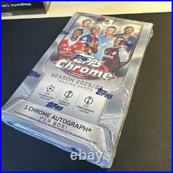 2025-26 Topps Chrome UCC Hobby Box UEFA Club Competitions IN HAND New Sealed
