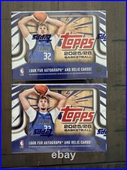 2025-26 Topps NBA Basketball Blaster Box Factory Sealed LOT OF 2 FREE SHIP