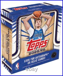 2025-26 Topps NBA Flagship Basketball Mega Box Factory Sealed (224 Cards)
