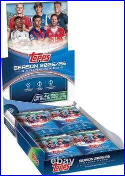 2025-26 Topps UEFA Club Competitions Flagship Hobby Box Factory Sealed