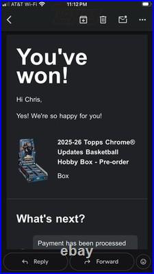 2025/26 topps chrome update Basketball hobby box sealed