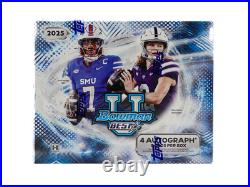 2025 Bowman University Best Football Factory Sealed HOBBY Box 4 Autos