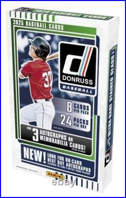 2025 Donruss Baseball Factory Sealed Hobby Box 2025 Donruss Baseball Factory Sealed Hobby Box