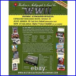 2025 Historic Autographs World War 2 Hobby Box Factory sealed 25HAEWW2