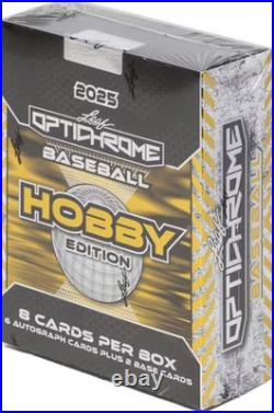 2025 LEAF OPTICHROME BASEBALL Factory Sealed HOBBY BOX New