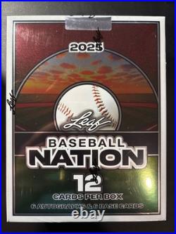 2025 Leaf Baseball Nation Factory Sealed Sealed Hobby Box