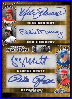 2025 Leaf Baseball Nation Hobby Box-6 Autos/Box 12 Cards