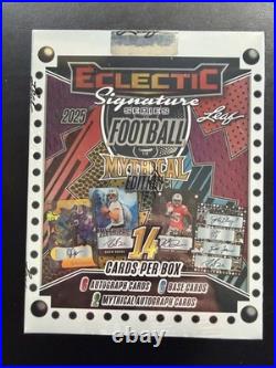 2025 Leaf Eclectic Signature Series Football Factory Sealed Mythical Hobby Box