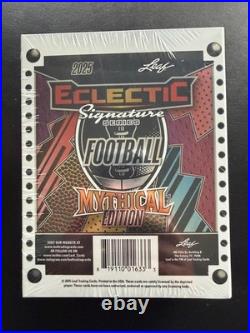 2025 Leaf Eclectic Signature Series Football Factory Sealed Mythical Hobby Box