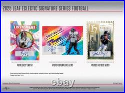 2025 Leaf Eclectic Signature Series Football Factory Sealed Mythical Hobby Box 2025 Leaf Eclectic Signature Series Football Factory Sealed Mythical Hobby Box
