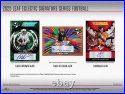2025 Leaf Eclectic Signature Series Football Factory Sealed Mythical Hobby Box