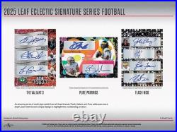 2025 Leaf Eclectic Signature Series Football Factory Sealed Mythical Hobby Box