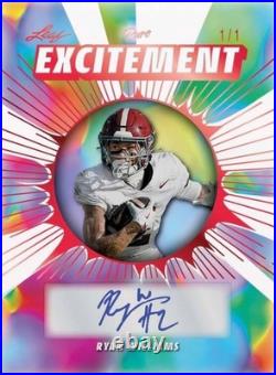 2025 Leaf Eclectic Signature Series Football Factory Sealed Mythical Hobby Box
