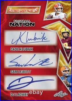 2025 Leaf Football Nation Factory Sealed Jumbo Box