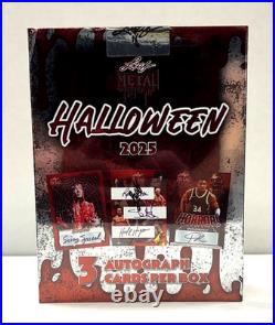 2025 Leaf Metal Halloween Factory Sealed Hobby Box 3 Auto's Per Box