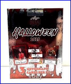 2025 Leaf Metal Halloween Factory Sealed Hobby Box 3 Auto's Per Box