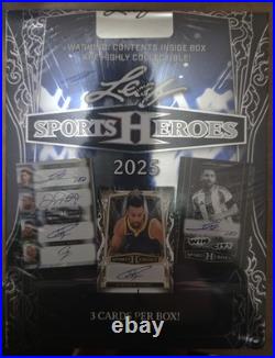 2025 Leaf Sports Heroes Hobby Box 3 Autograph Cards! SEALED