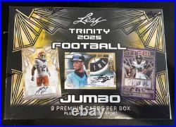 2025 Leaf Trinity Football NFL Factory Sealed Jumbo Hobby Box