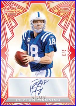 2025 Leaf Trinity Football NFL Factory Sealed Jumbo Hobby Box