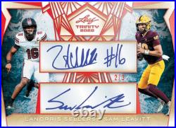 2025 Leaf Trinity Football NFL Factory Sealed Jumbo Hobby Box
