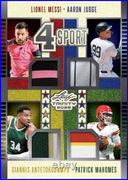 2025 Leaf Trinity Football NFL Factory Sealed Jumbo Hobby Box