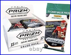 2025 Panini Prizm Football NFL Factory Sealed 12 Pack Fat Value Pack Box