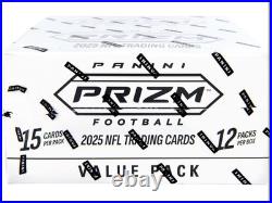 2025 Panini Prizm Football NFL Factory Sealed 12 Pack Fat Value Pack Box