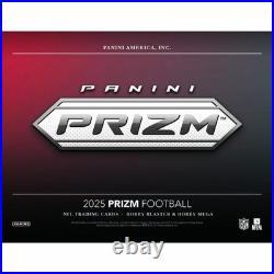 2025 Prizm Football Hobby Mega Box Factory Sealed 25PAFPRZ-MBH