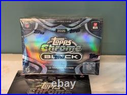 2025 TOPPS CHROME BLACK FOOTBALL HOBBY BOX (1 AUTO)? QTY Available Lot