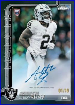 2025 TOPPS CHROME MEGA BOX NFL FOOTBALL (42 Trading Cards) Brand New Sealed