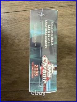 2025 TOPPS CHROME MEGA BOX NFL FOOTBALL (42 Trading Cards) Brand New Sealed QTY