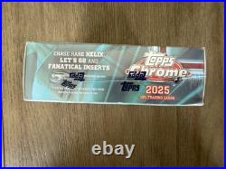 2025 TOPPS CHROME MEGA BOX NFL FOOTBALL (42 Trading Cards) Brand New Sealed QTY