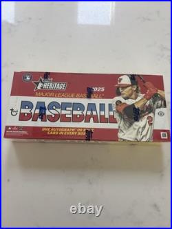 2025 TOPPS HERITAGE BASEBALL HOBBY BOX Factory Sealed? Bmwt Heritage 25