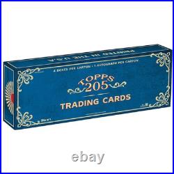 2025 TOPPS T205 4-BOX CARTON (1 AUTO) MLB Baseball Brand New Factory Sealed QTY