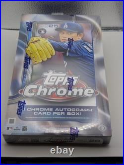 2025 Topps Chrome Baseball Factory Sealed Hobby Box