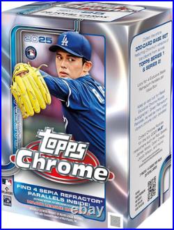 2025 Topps Chrome Baseball Factory Sealed valuefull HTA Box