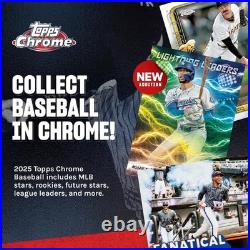 2025 Topps Chrome Baseball Factory Sealed valuefull HTA Box
