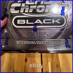2025 Topps Chrome Black Baseball HOBBY BOX (1 Encased Auto) NEW Factory Sealed
