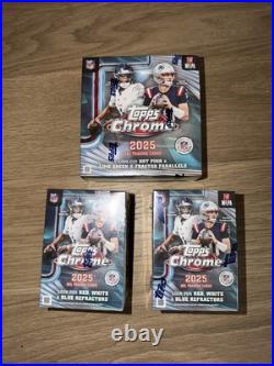 2025 Topps Chrome Football 3 Box Lot 1x Mega + 2x Value Box Sealed Bundle 2025 Topps Chrome Football 3 Box Lot 1x Mega + 2x Value Box Sealed Bundle