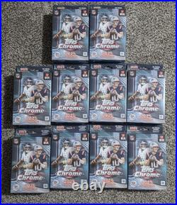 2025 Topps Chrome Football Hanger Box Sealed Lot Of 10 IN HAND SHIPS FAST