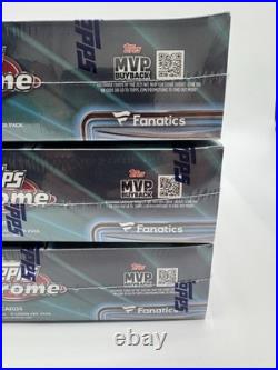 2025 Topps Chrome NFL FANATICS EXCLUSIVE Mega Box FACTORY SEALED lot Of 3