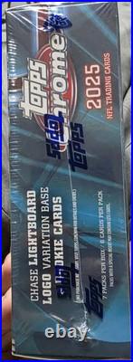 2025 Topps Chrome NFL Football Mega Box Factory Sealed New In Hand Fast Ship