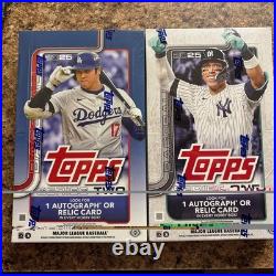2025 Topps Series One And Series Two Both Sealed Hobby Boxes 1 Auto/Relic A Box