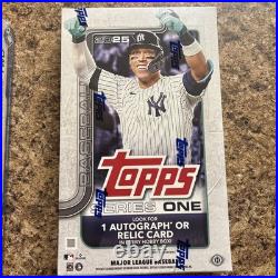 2025 Topps Series One And Series Two Both Sealed Hobby Boxes 1 Auto/Relic A Box