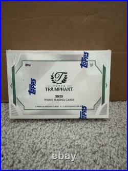2025 Topps Triumphant Tennis Hobby Box Factory Sealed