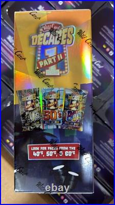 2025 Wild Card Decades Jumbo Hobby Box (1 AUTO) Factory Sealed All cards 1/1