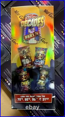 2025 Wild Card Decades Jumbo Hobby Box (1 AUTO) Factory Sealed All cards 1/1