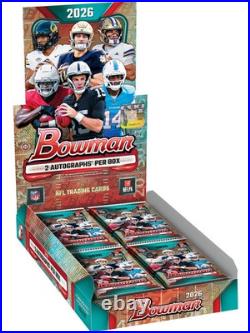 2026 Bowman Football Hobby Box Factory Sealed